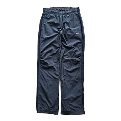 Vintage Nike Embroidered Mini Swoosh Ankle Zip Track Pants - WMNS S