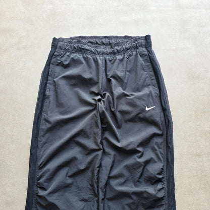 Vintage Nike Embroidered Mini Swoosh Ankle Zip Track Pants - WMNS S