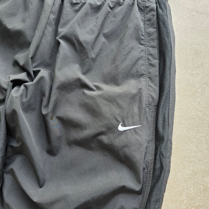 Vintage Nike Embroidered Mini Swoosh Ankle Zip Track Pants - WMNS S
