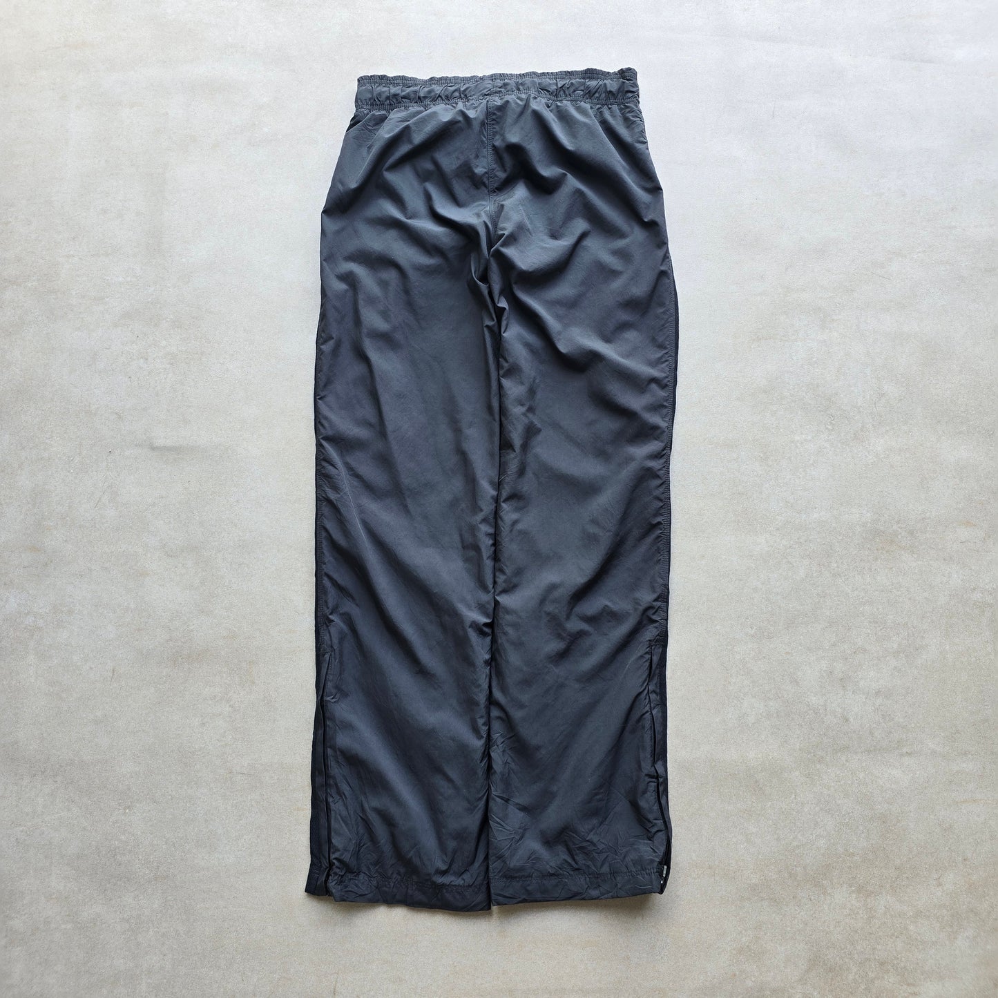 Vintage Nike Embroidered Mini Swoosh Ankle Zip Track Pants - WMNS S