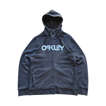 Oakley Distressed Full Zip Hoodie - M