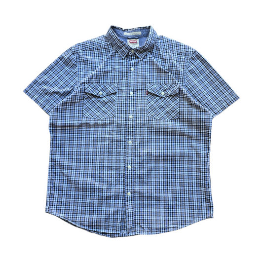 Levi's Check Short Sleeve Button Up Shirt - L/XL