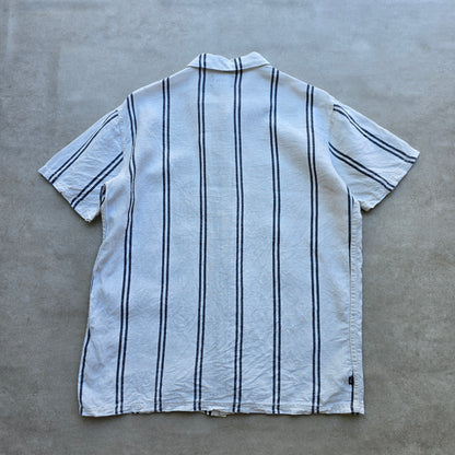 Stussy Linen Short Sleeve Button Up Shirt - S