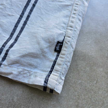 Stussy Linen Short Sleeve Button Up Shirt - S