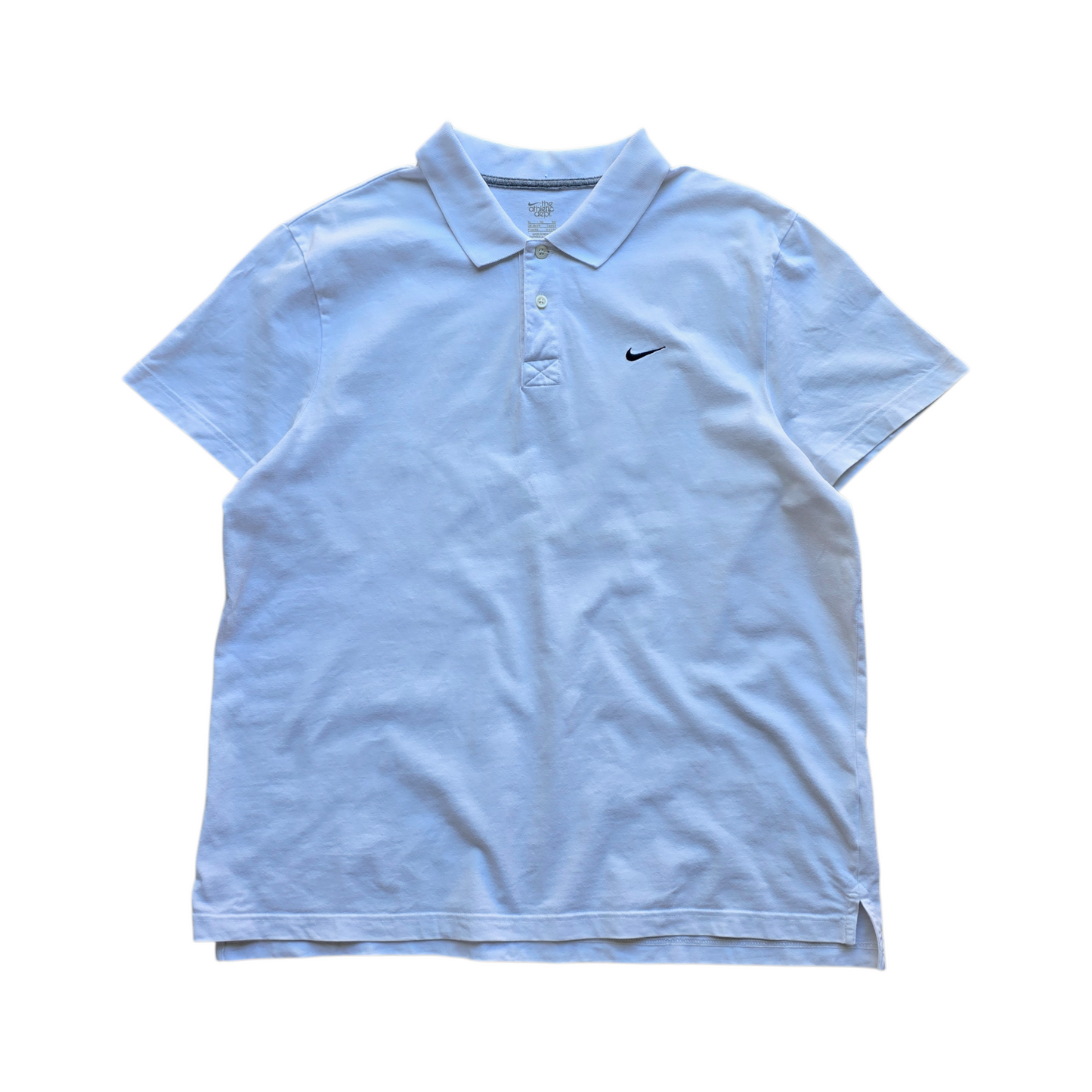 Nike Embroidered Mini Swoosh Polo Shirt - L