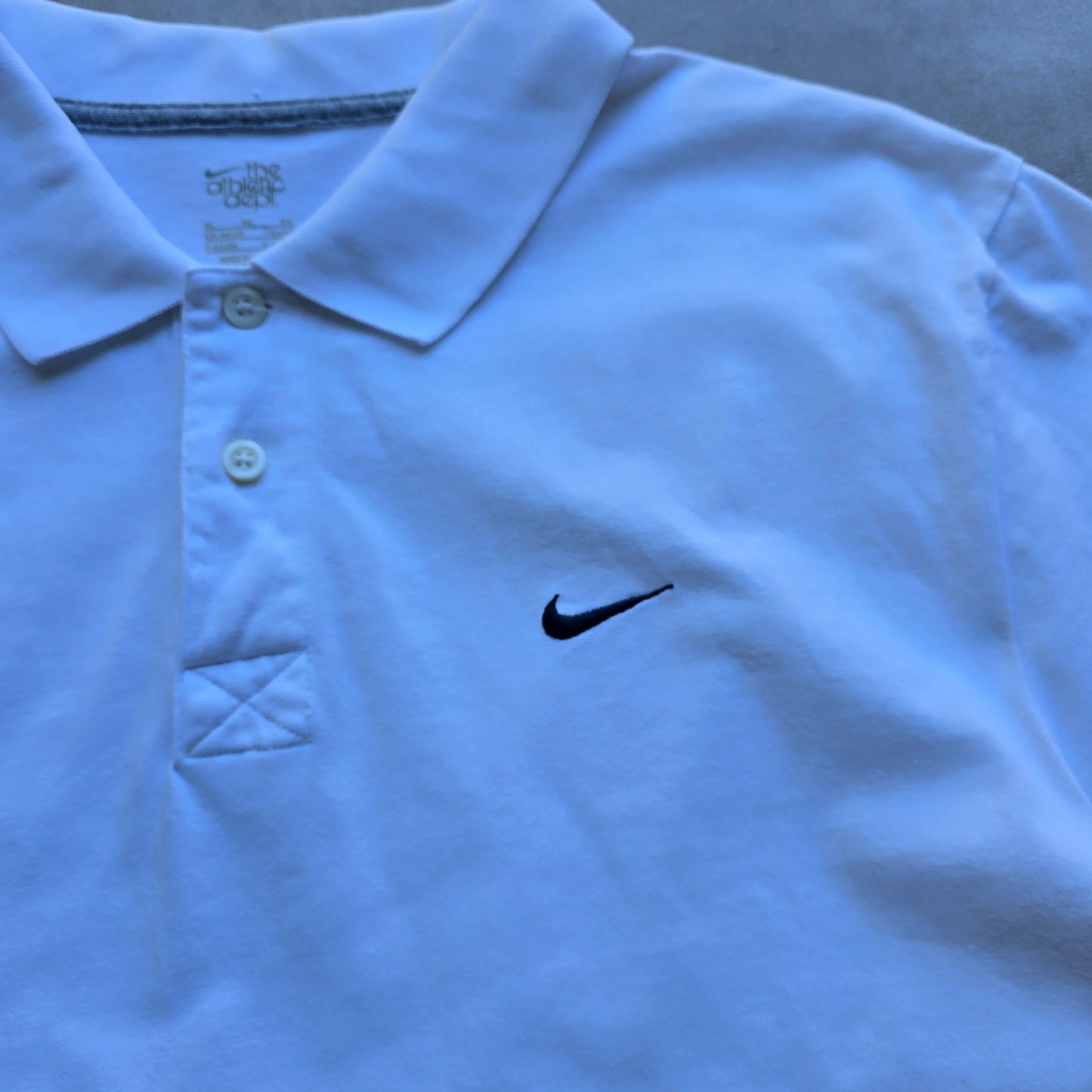 Nike Embroidered Mini Swoosh Polo Shirt - L
