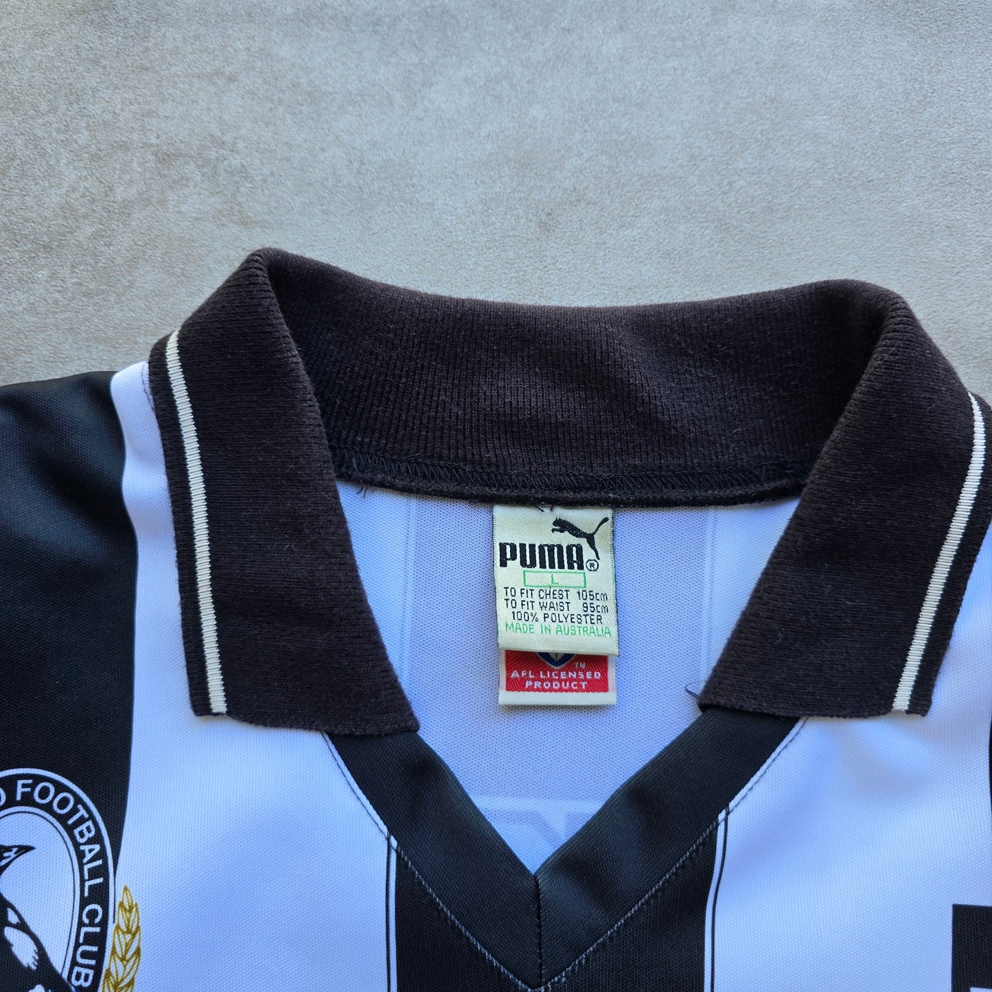 Vintage 90's Puma Collingwood AFL Jersey - L