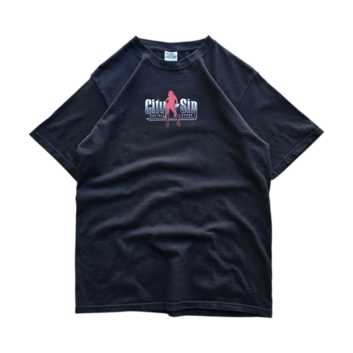 Vintage Y2K Las Vegas City of Sin Casino Tee - S