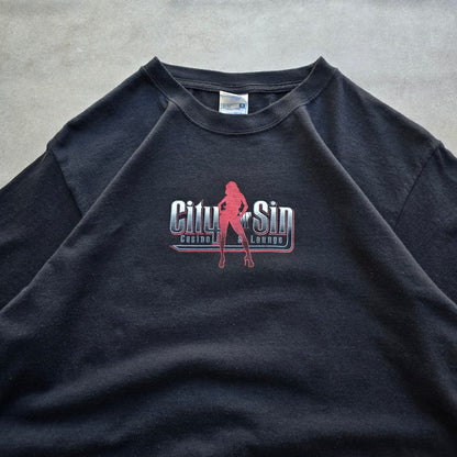 Vintage Y2K Las Vegas City of Sin Casino Tee - S