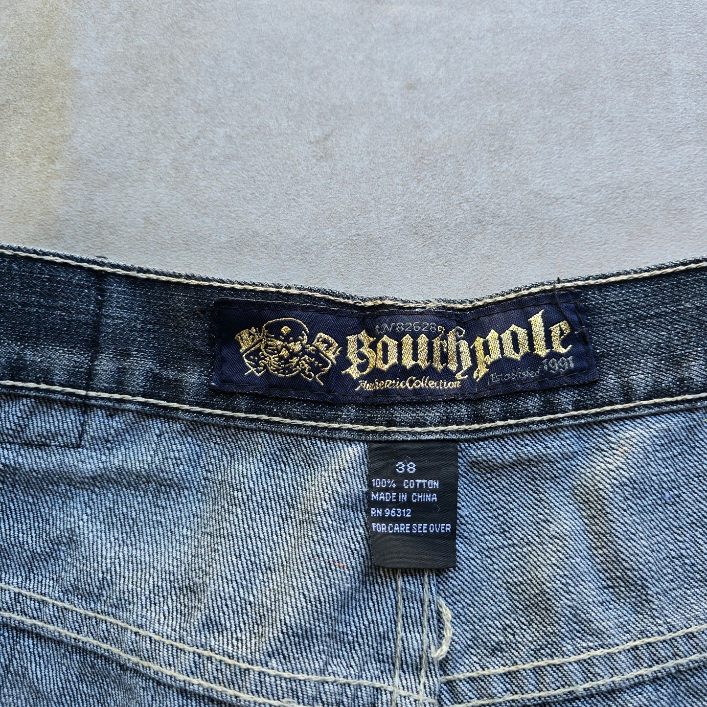 RARE Vintage South Pole Skull Crossbone Baggy Jorts - 38