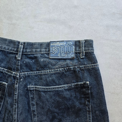 RARE Vintage South Pole Skull Crossbone Baggy Jorts - 38