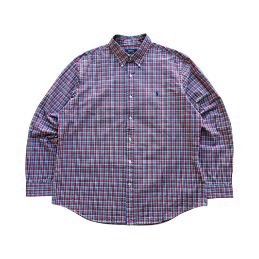 Ralph Lauren Long Sleeve Plaid Button Up Shirt - XXL