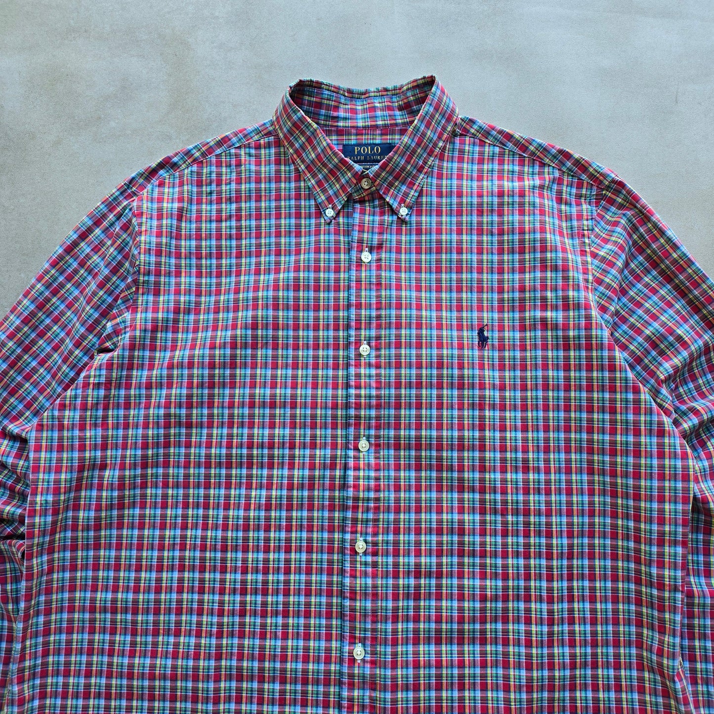 Ralph Lauren Long Sleeve Plaid Button Up Shirt - XXL