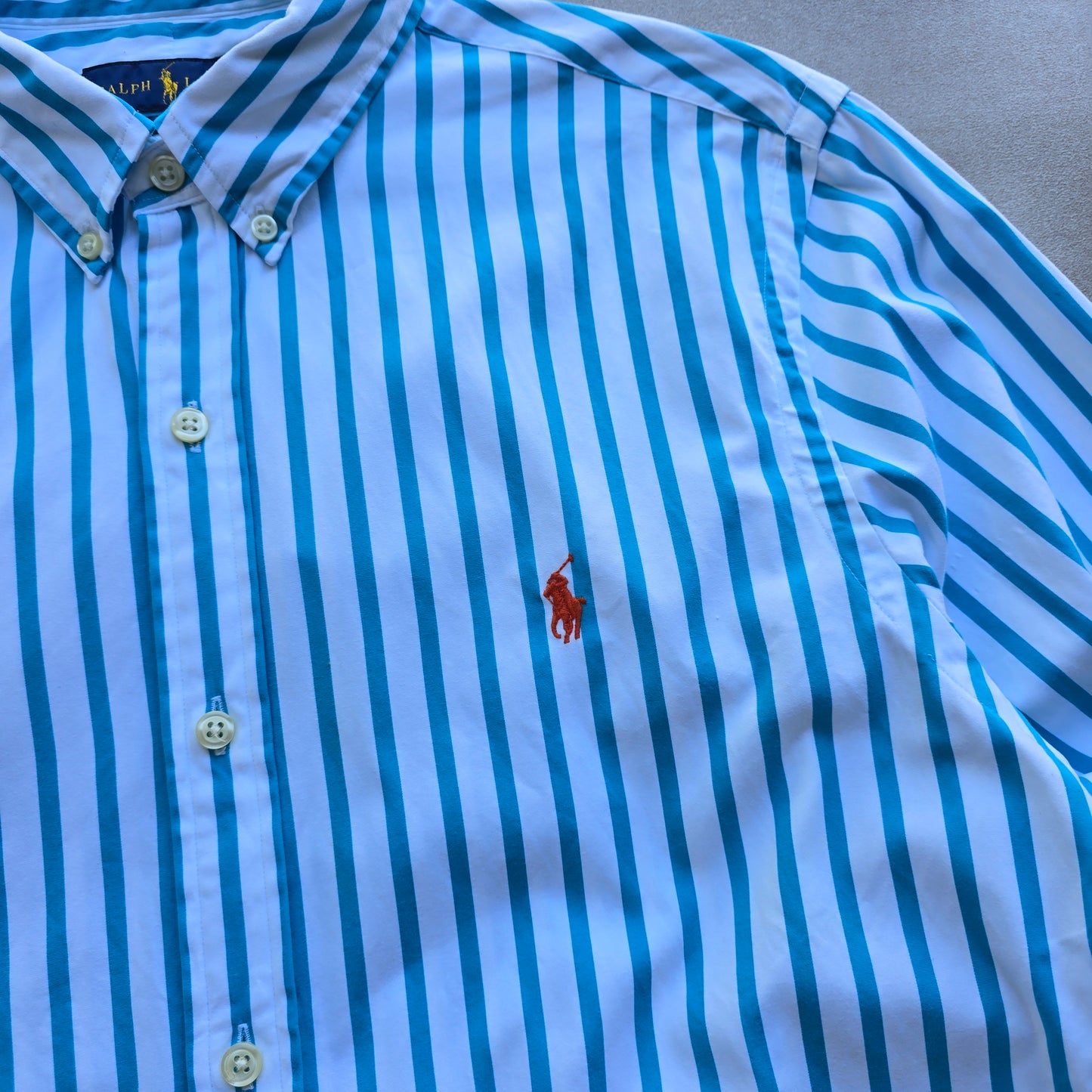 Ralph Lauren Striped Long Sleeve Button Up Shirt - S/M