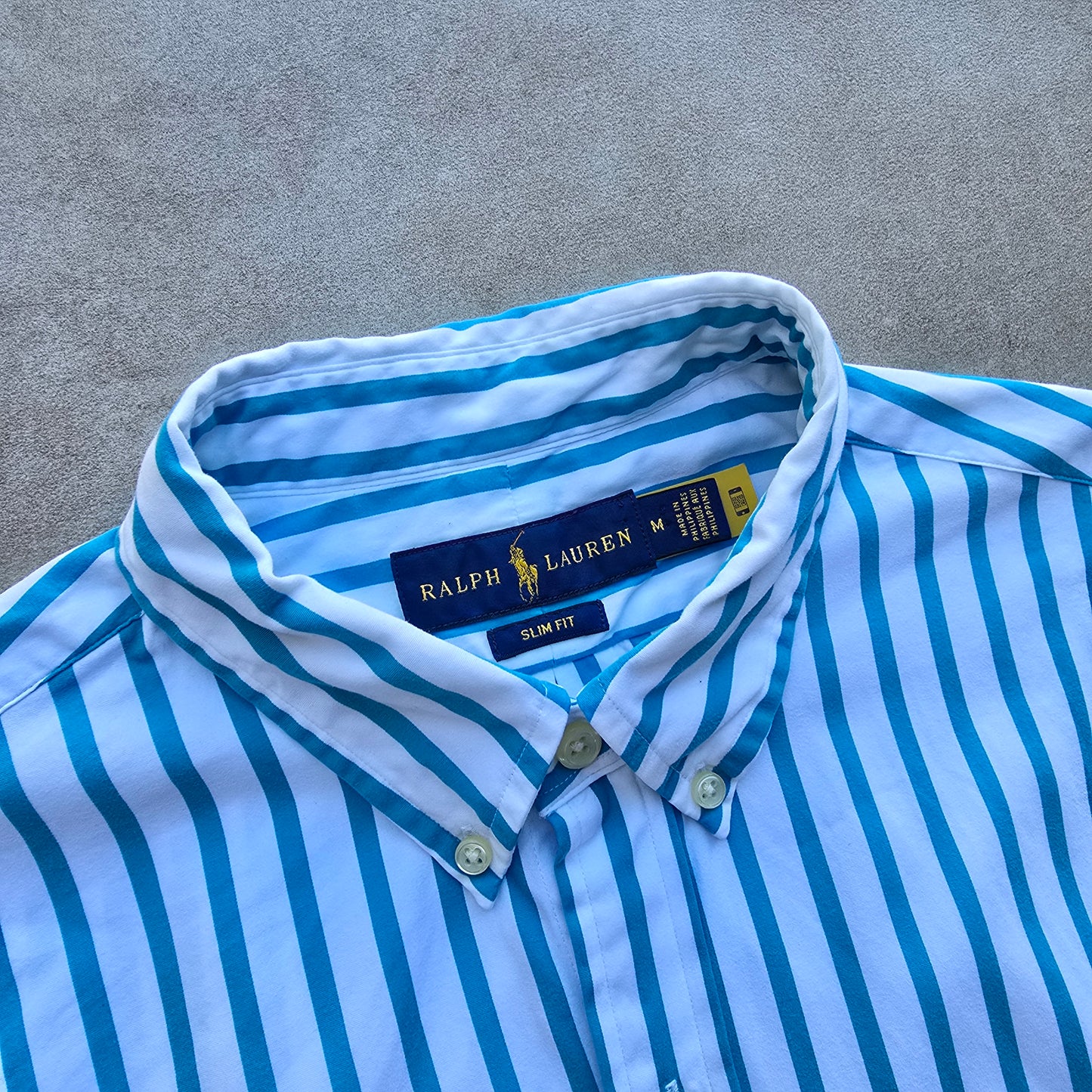 Ralph Lauren Striped Long Sleeve Button Up Shirt - S/M