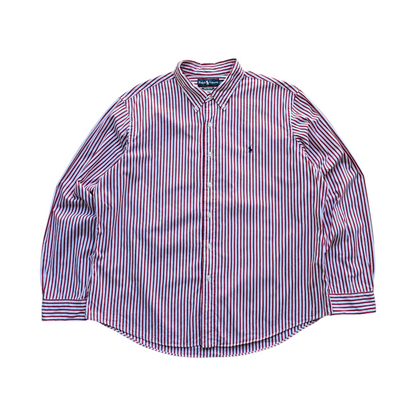 Ralph Lauren Striped Long Sleeve Button Up Shirt - XXL