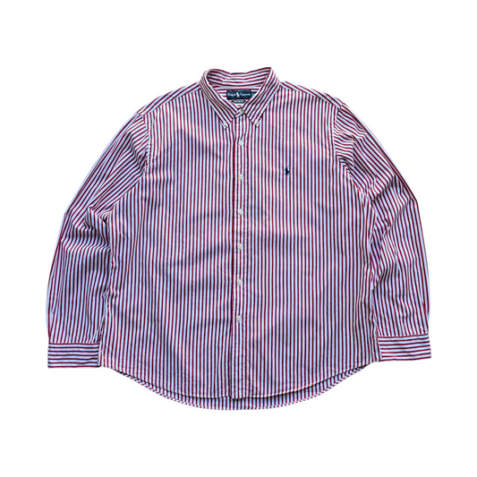 Ralph Lauren Striped Long Sleeve Button Up Shirt - XXL