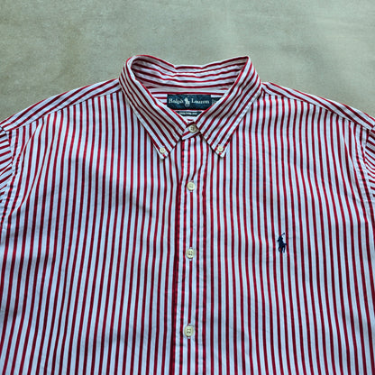Ralph Lauren Striped Long Sleeve Button Up Shirt - XXL