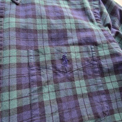 Ralph Lauren Long Sleeve Check Button Up Shirt - L