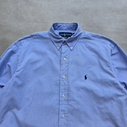 Vintage Ralph Lauren Striped Long Sleeve Button Up Shirt - M/L