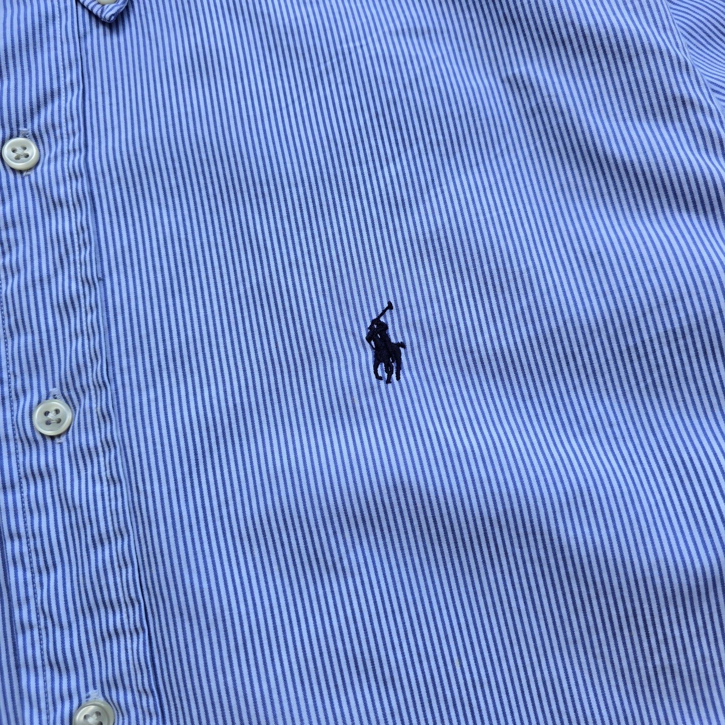 Vintage Ralph Lauren Striped Long Sleeve Button Up Shirt - M/L