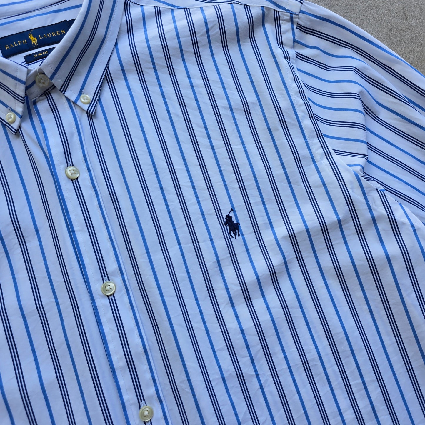 Ralph Lauren Striped Long Sleeve Button Up Shirt - XL