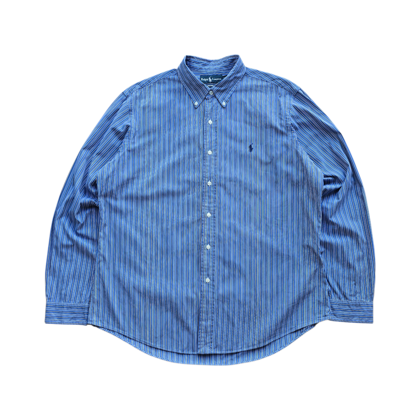 Vintage Ralph Lauren Striped Long Sleeve Button Up Shirt - XL