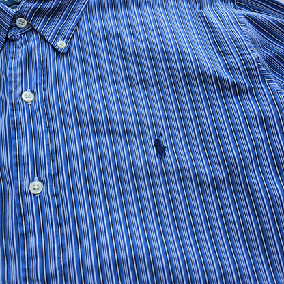 Vintage Ralph Lauren Striped Long Sleeve Button Up Shirt - XL