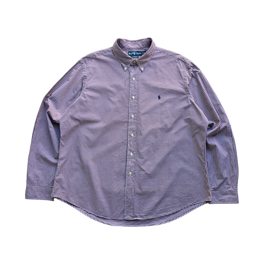 Vintage Ralph Lauren Check Long Sleeve Button Up Shirt - XXL