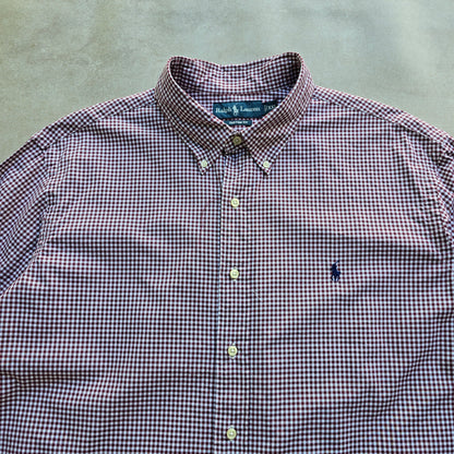 Vintage Ralph Lauren Check Long Sleeve Button Up Shirt - XXL