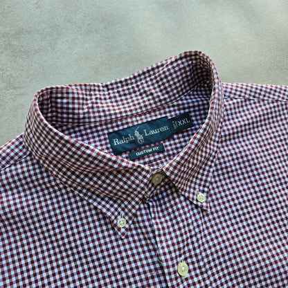 Vintage Ralph Lauren Check Long Sleeve Button Up Shirt - XXL