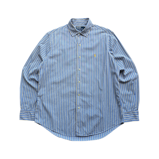 Vintage Ralph Lauren Striped Long Sleeve Button Up Shirt - L