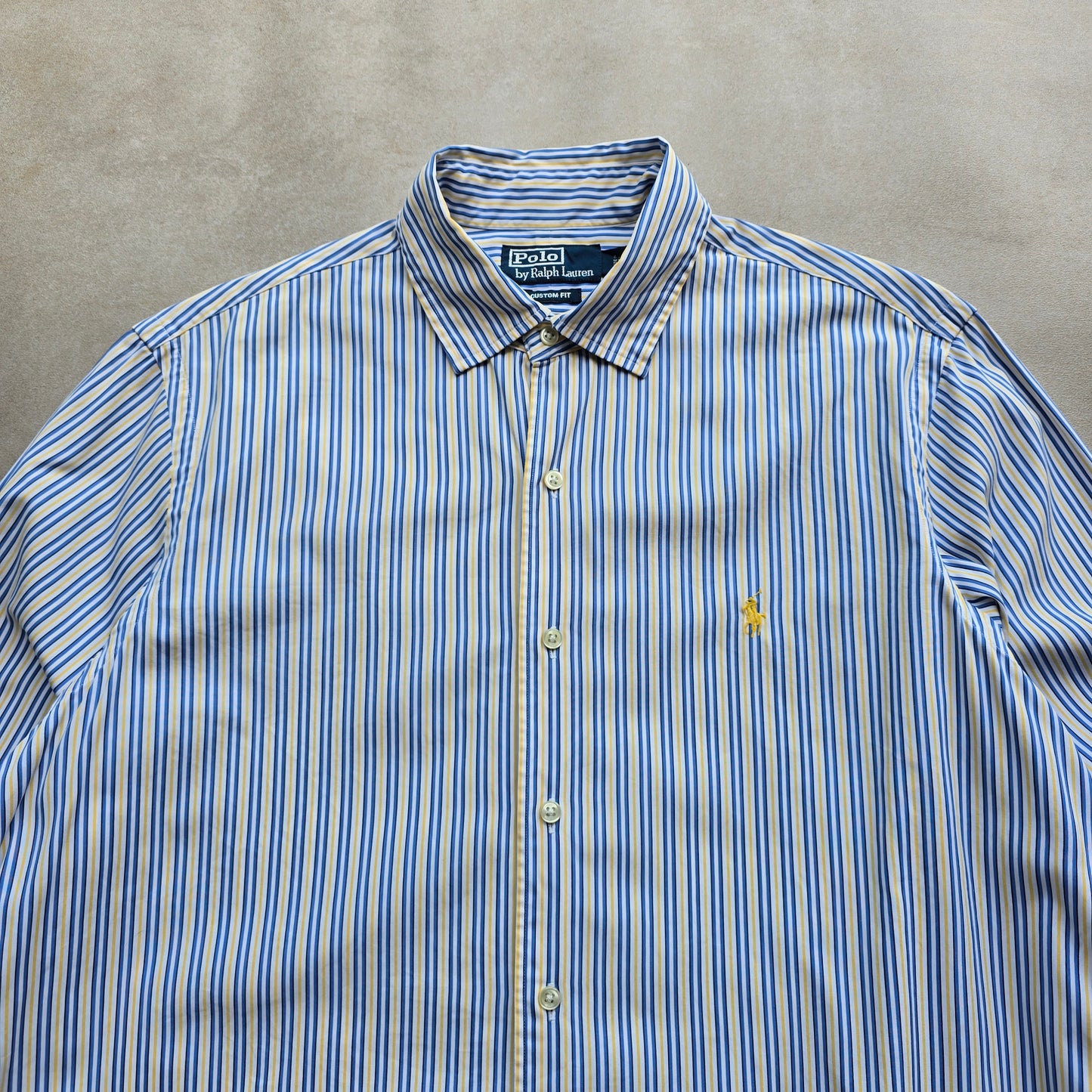 Vintage Ralph Lauren Striped Long Sleeve Button Up Shirt - L
