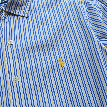 Vintage Ralph Lauren Striped Long Sleeve Button Up Shirt - L