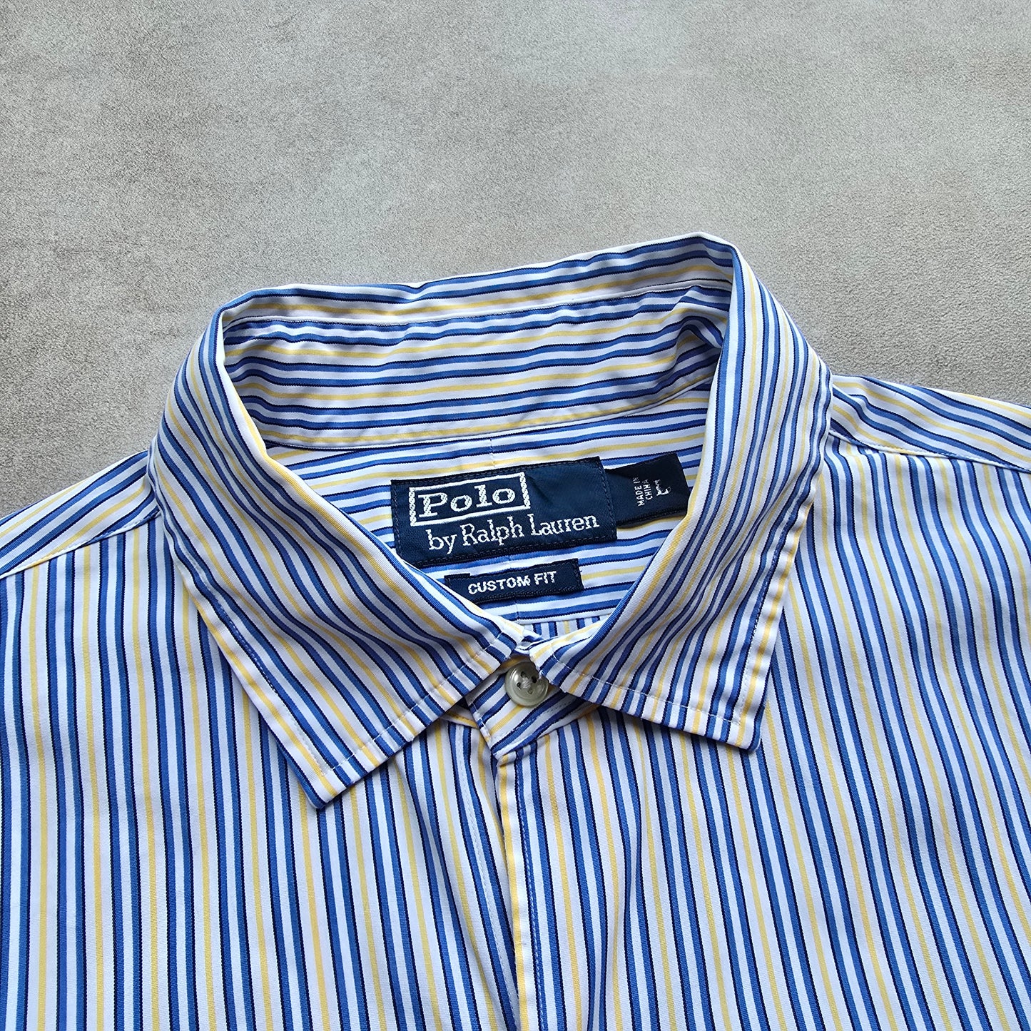 Vintage Ralph Lauren Striped Long Sleeve Button Up Shirt - L