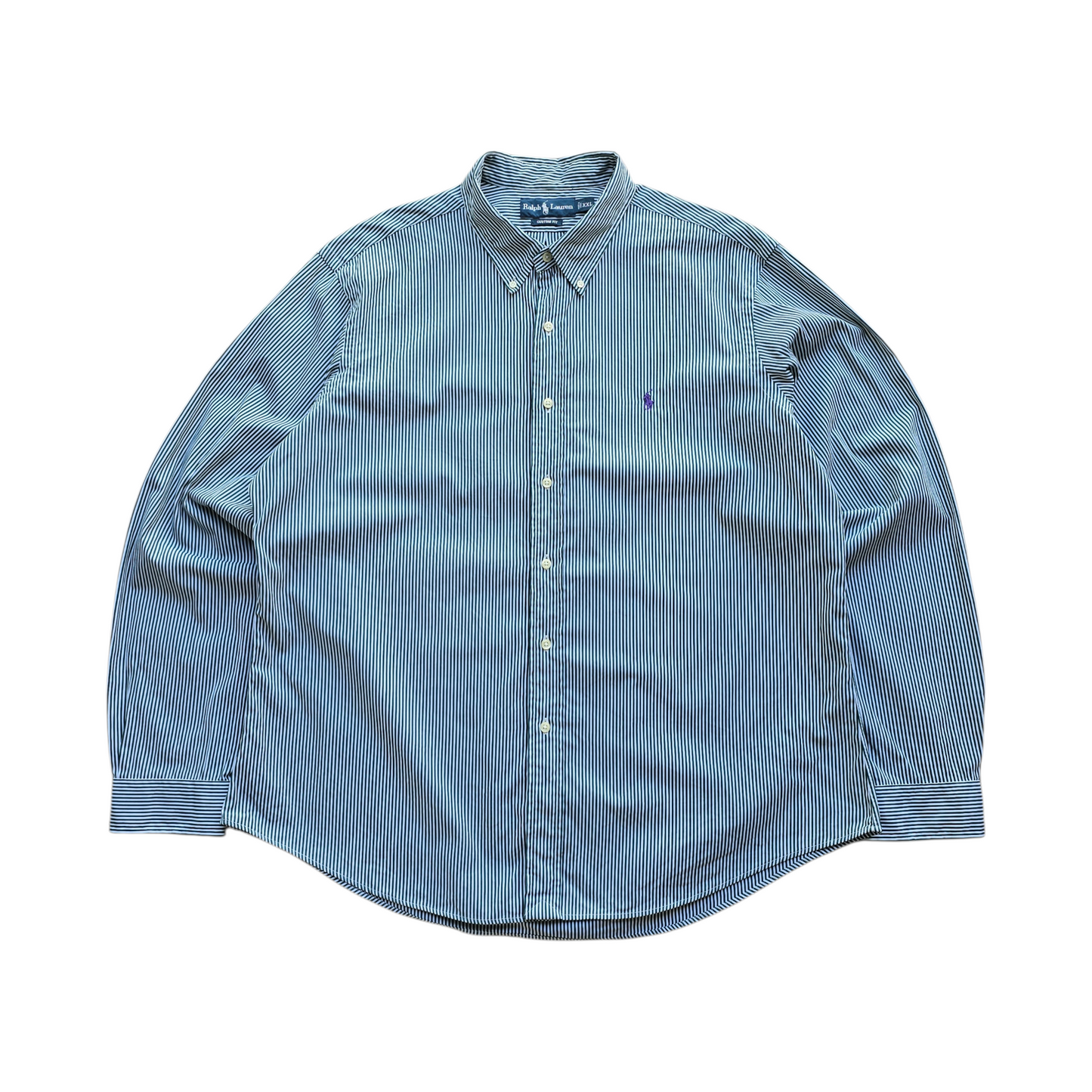 Vintage Ralph Lauren Striped Long Sleeve Button Up Shirt - XXL