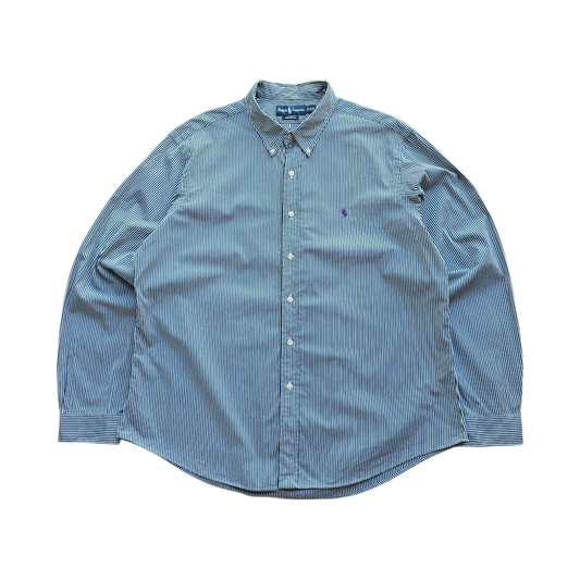 Vintage Ralph Lauren Striped Long Sleeve Button Up Shirt - XXL