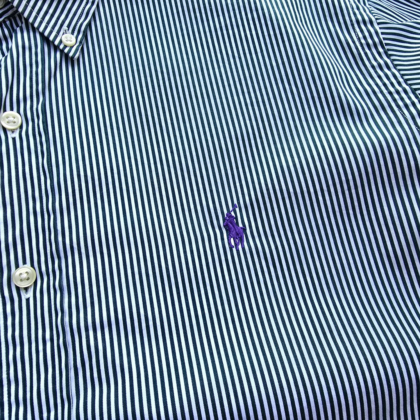 Vintage Ralph Lauren Striped Long Sleeve Button Up Shirt - XXL