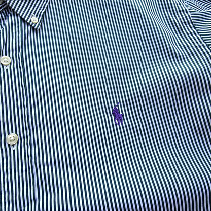 Vintage Ralph Lauren Striped Long Sleeve Button Up Shirt - XXL