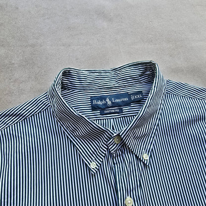 Vintage Ralph Lauren Striped Long Sleeve Button Up Shirt - XXL