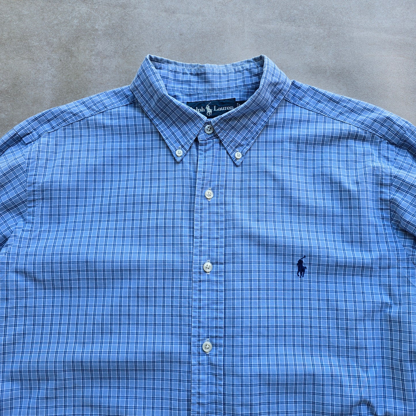 Vintage Ralph Lauren Check Long Sleeve Button Up Shirt - XL