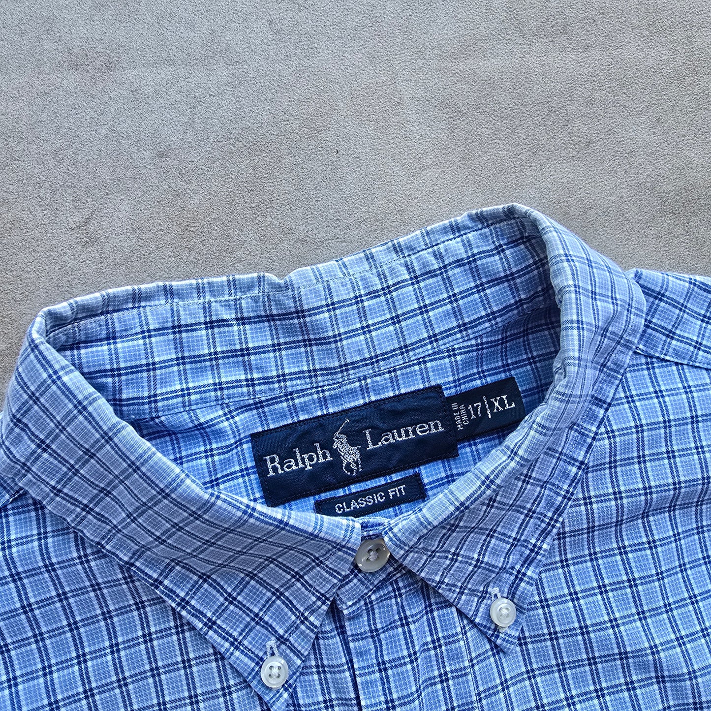 Vintage Ralph Lauren Check Long Sleeve Button Up Shirt - XL