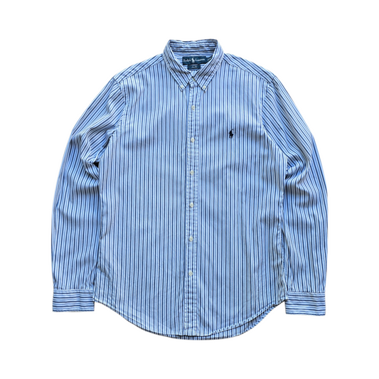 Vintage Ralph Lauren Striped Long Sleeve Button Up Shirt - M