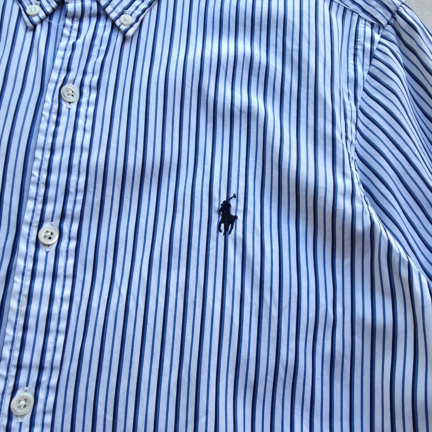 Vintage Ralph Lauren Striped Long Sleeve Button Up Shirt - M