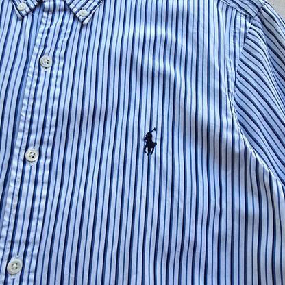 Vintage Ralph Lauren Striped Long Sleeve Button Up Shirt - M