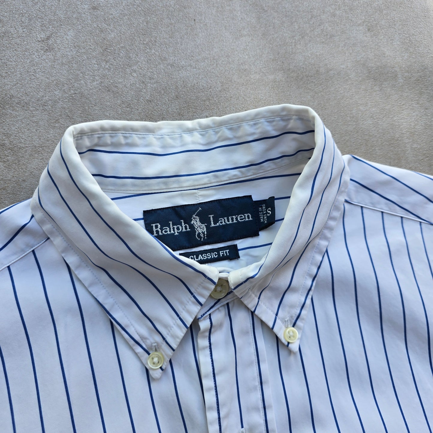 Vintage Ralph Lauren Striped Long Sleeve Button Up Shirt - S/M