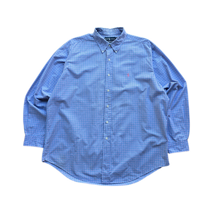 Vintage Ralph Lauren Check Long Sleeve Button Up Shirt - XXL