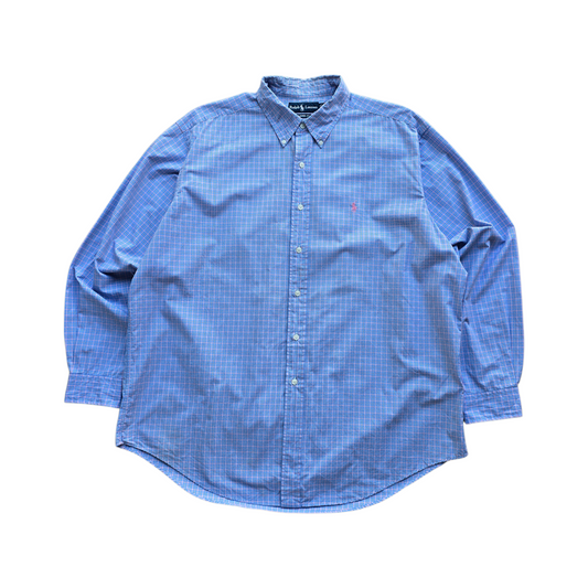 Vintage Ralph Lauren Check Long Sleeve Button Up Shirt - XXL