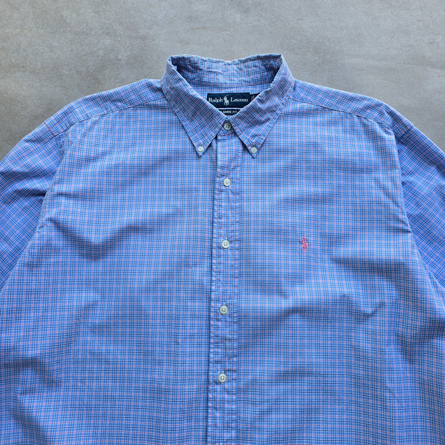 Vintage Ralph Lauren Check Long Sleeve Button Up Shirt - XXL