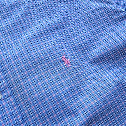 Vintage Ralph Lauren Check Long Sleeve Button Up Shirt - XXL